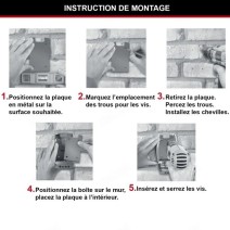 Boite à clés sécurisée - Fixation murale -MASTERLOCK - 5415EURD