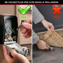 Boite à clés sécurisée-Médium-Fixation murale- MASTERLOCK-5401EURD