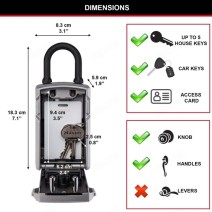 Boite à clés connectée avec anse - MASTERLOCK - 5440EURD