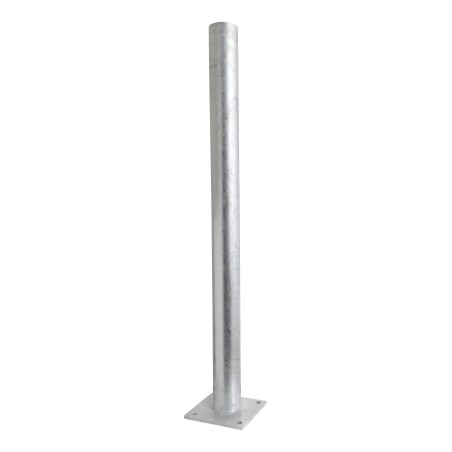 Steel safety bollard with rounded edges  - Viso