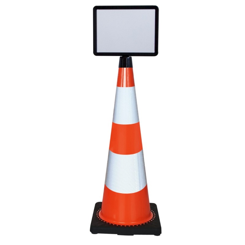 Cone with A4 information panel - Viso