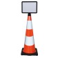 Cone with A4 information panel - Viso