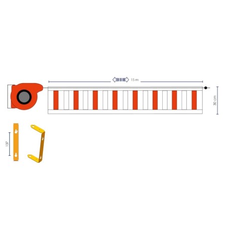 Reel with 15m signaling tape - Viso