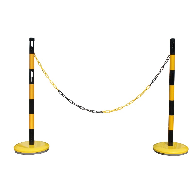 Steel bollard kit with chain - Viso