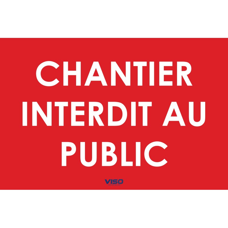 Panneau d'affichage chantier - Viso