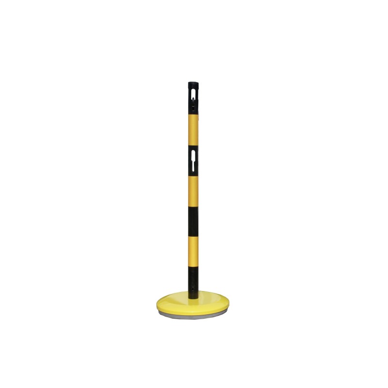 Steel bollard with base and chain - Viso