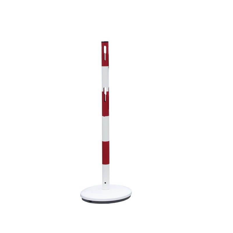 Steel bollard with base and chain - Viso