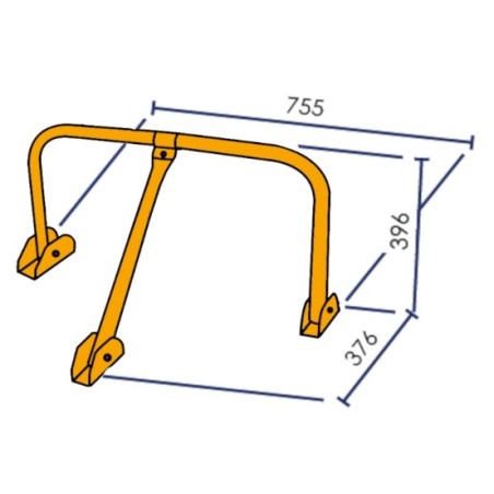 Arceau de parking avec cadenas - Viso