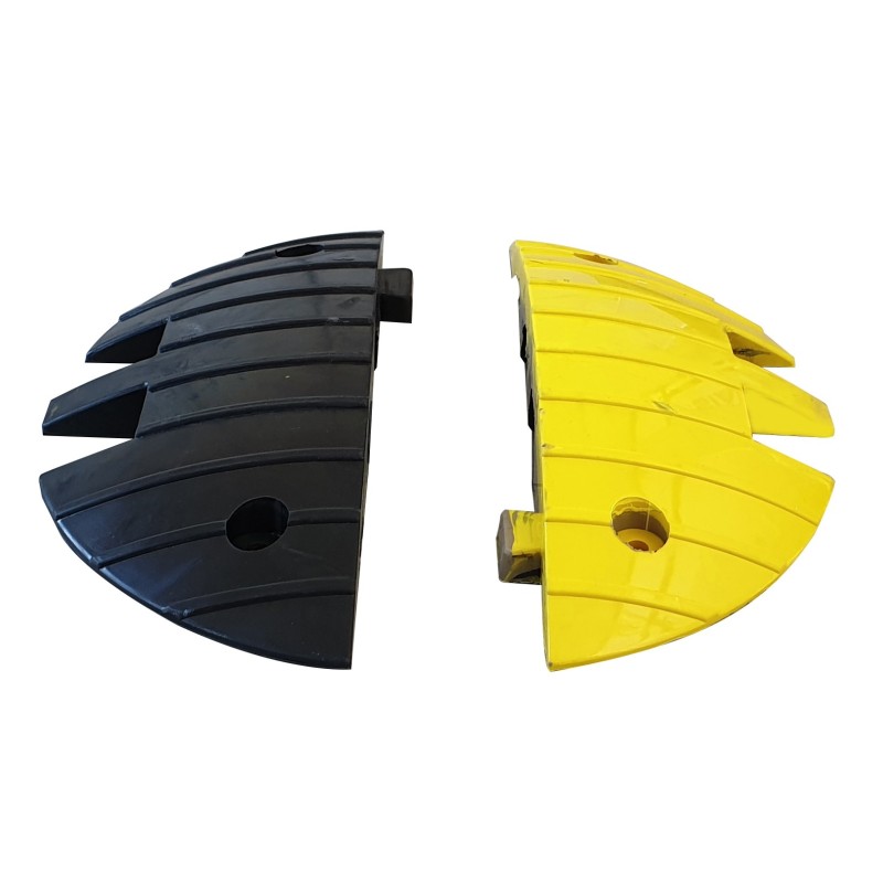 Heavy-duty speed bump end cap 50 T - 15 km/h - Viso