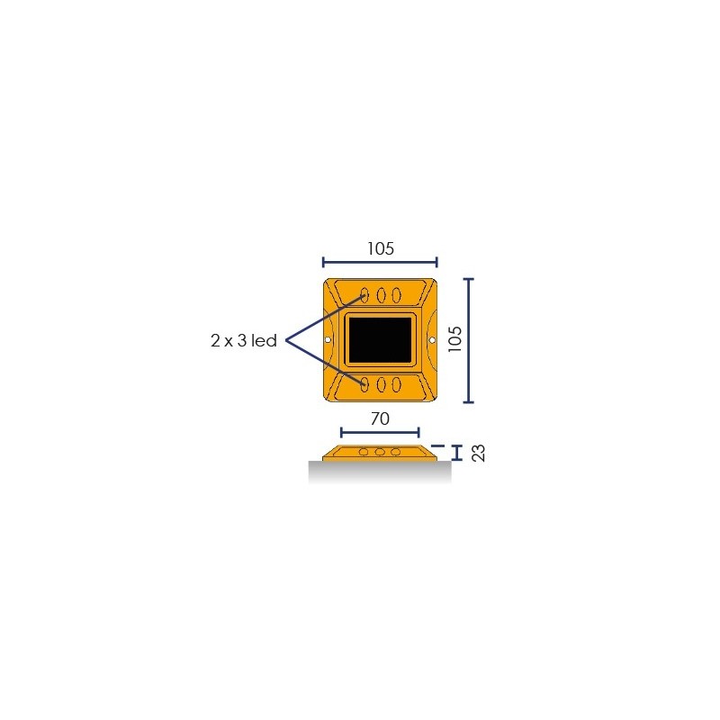 Plot solaire à LED - Viso