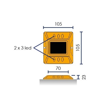 Plot solaire à LED - Viso