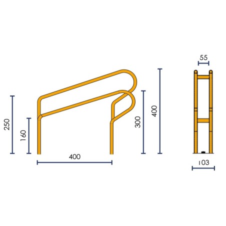 Modular bicycle rack - Viso