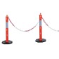 High-visibility bollard with plastic chain - Viso