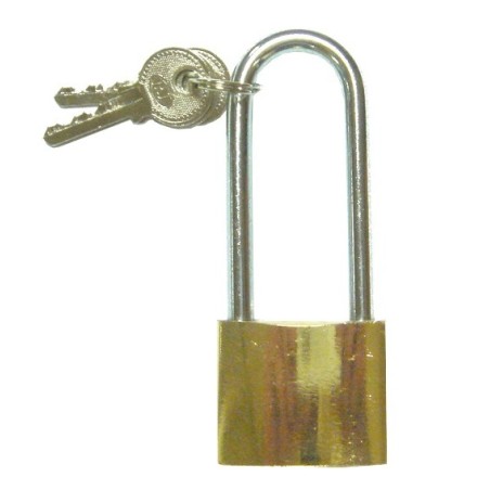 Standard brass padlock with keys - Viso