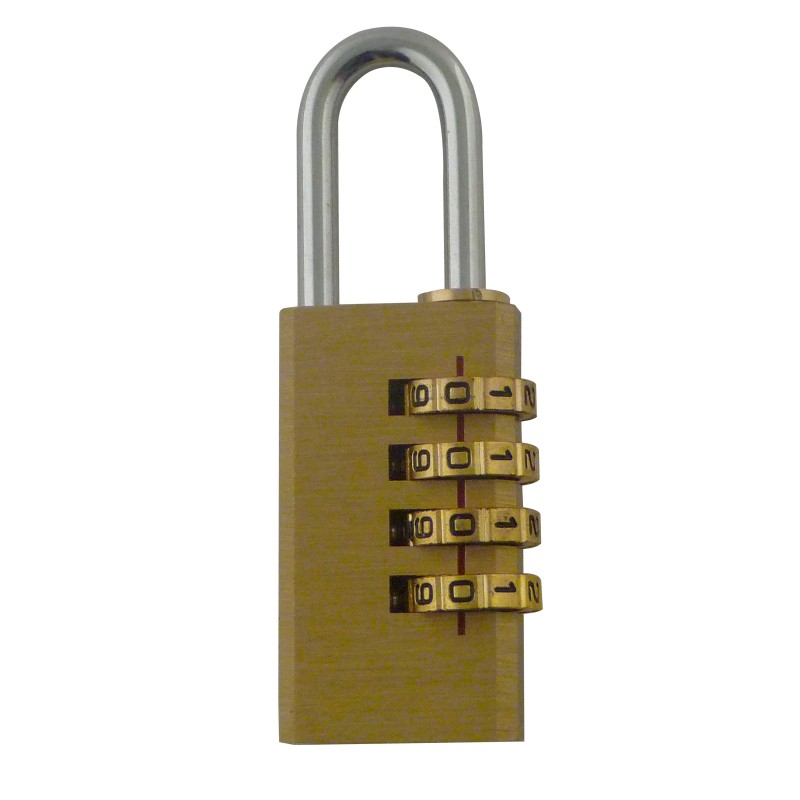 Cadenas laiton combinaison  4 chiffres - Viso