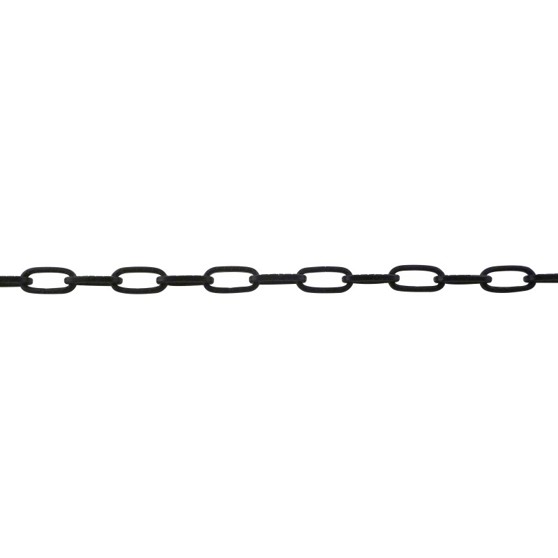 Hammered square steel wire Figaro chain - Viso