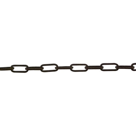 Hammered square steel wire Figaro chain - Viso