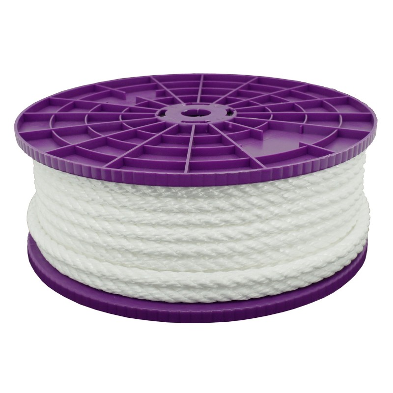 White polypropylene rope - spool - Viso