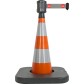 Traffic cone with retractable belt - Viso