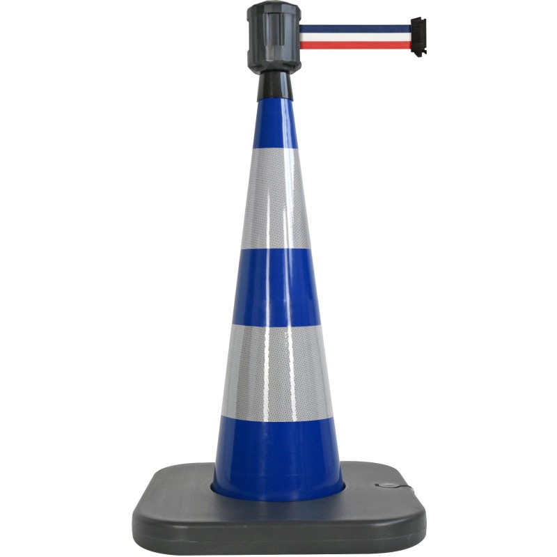 Traffic cone with retractable belt - Viso