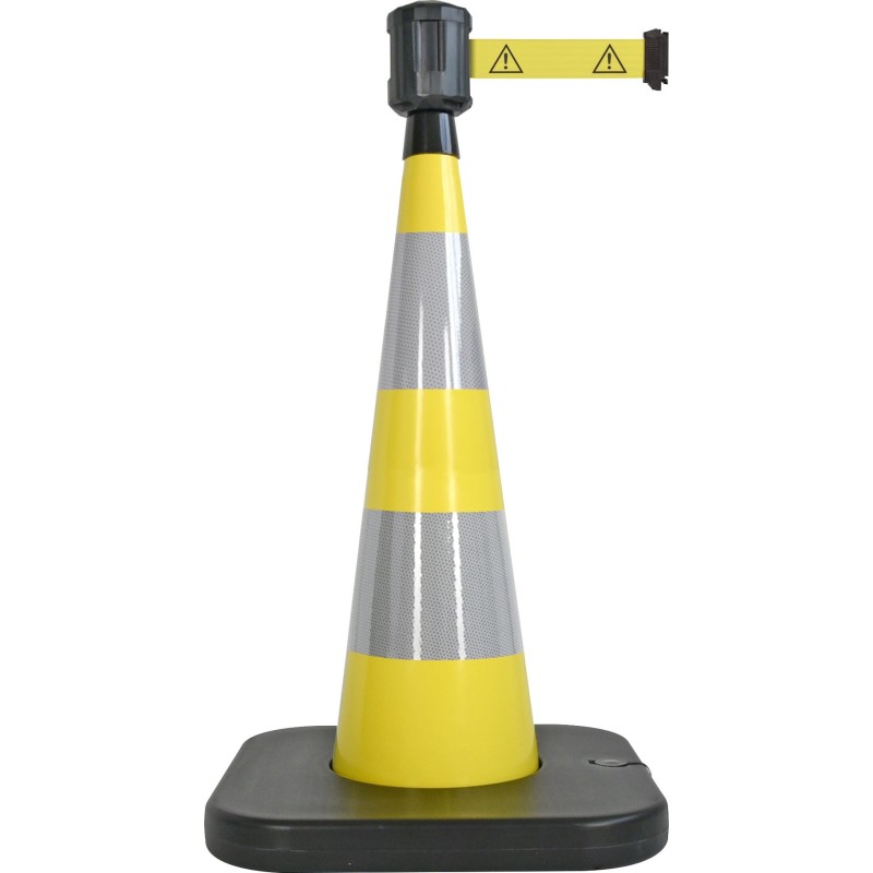 Traffic cone with retractable belt - Viso