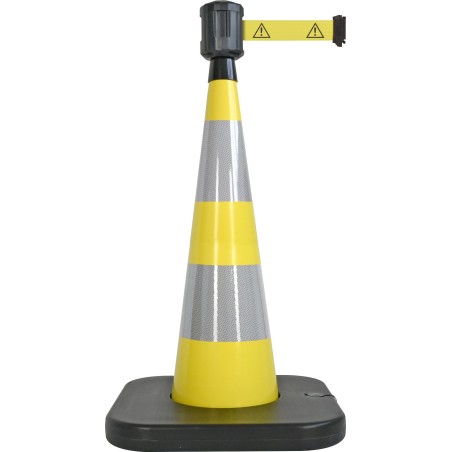 Traffic cone with retractable belt - Viso