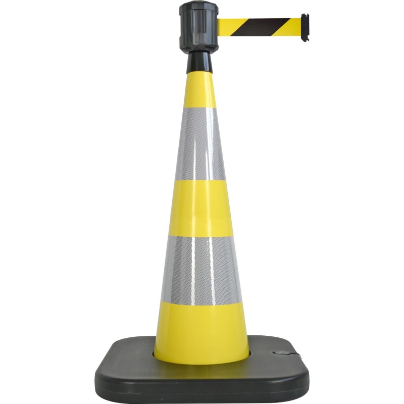 Traffic cone with retractable belt - Viso