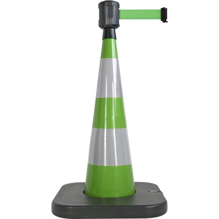 Traffic cone with retractable belt - Viso