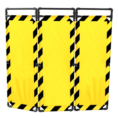 PVC Intervention barrier - 3 panels - Viso