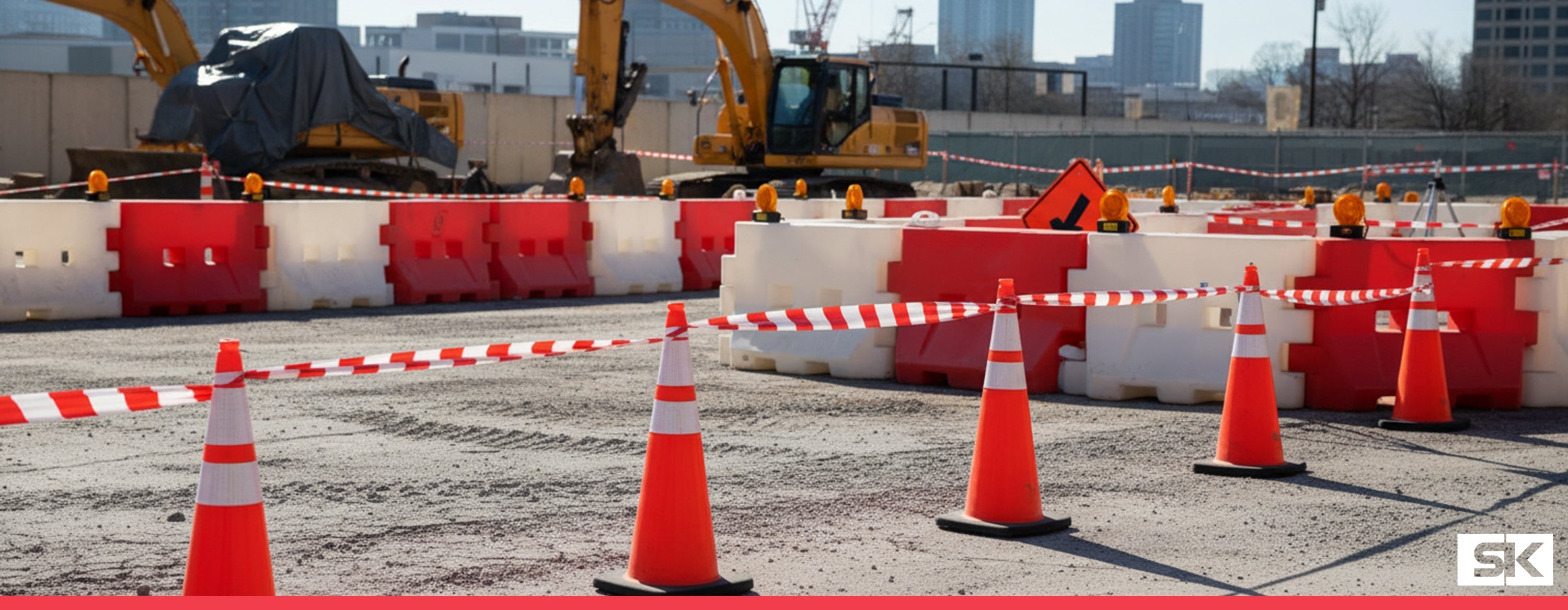 Ruban de signalisation de chantier
