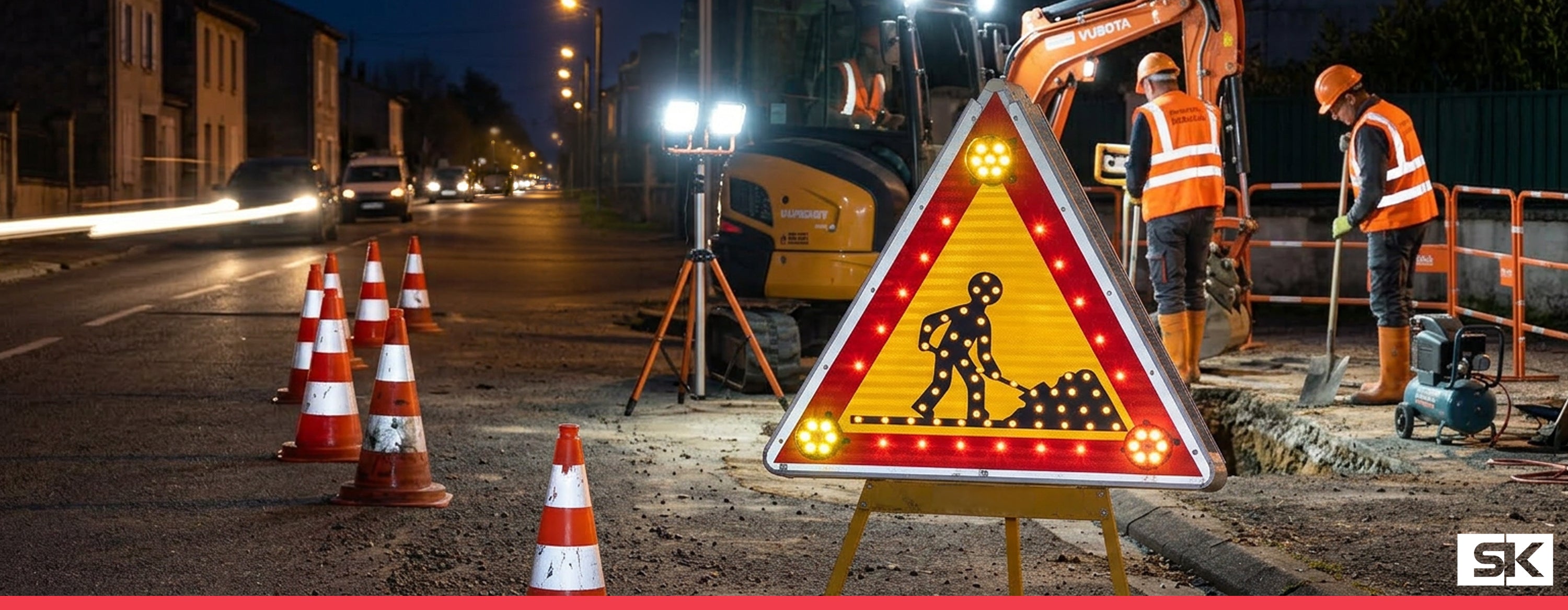 panneau de chantier