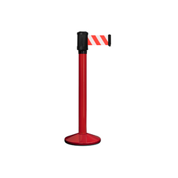Poteau de guidage extérieur à sangle 4 m - Base lestée aluminium Ø80 mm