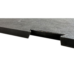 Plaque de roulage 40T PEHD bordure blanche - poignées intégrées, 6 points de fixation