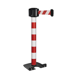 Poteau de guidage extérieur mobile base lourde à roulettes – Sangle longue portée 10m, aluminium