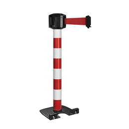 Poteau de guidage extérieur mobile base lourde à roulettes – Sangle longue portée 10m, aluminium