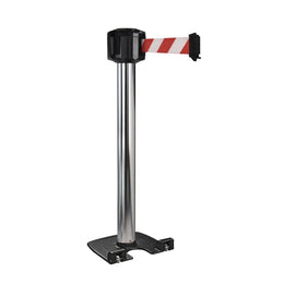 Poteau de guidage extérieur mobile base lourde à roulettes – Sangle longue portée 10m, aluminium