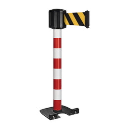 Poteau de guidage extérieur mobile base lourde à roulettes – Sangle longue portée 10m, aluminium