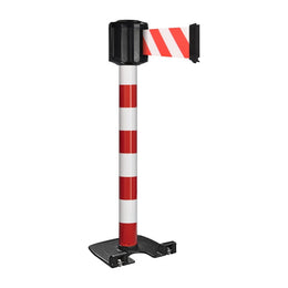 Poteau de guidage extérieur mobile base lourde à roulettes – Sangle longue portée 10m, aluminium