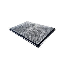 Plaque de roulage temporaire 80T PEHD - 800 × 1 200 × 32 mm, passage engins lourds