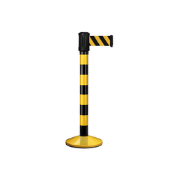 Poteau de guidage extérieur à sangle 4 m - Base lestée aluminium Ø80 mm