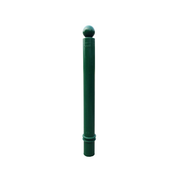 Poteau à mémoire de forme à sceller Ø 80 mm tête cylindrique - 930 mm, vert RAL 6005