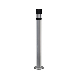 Poteau de guidage à sceller aluminium noir – 6 sangles