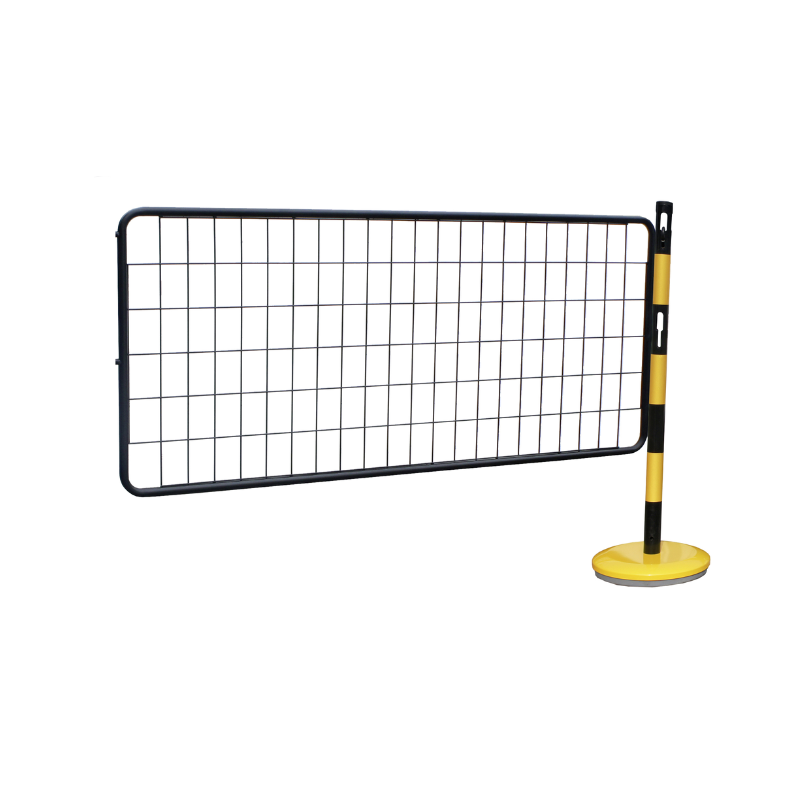 Kit poteaux acier avec grille