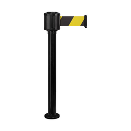 Poteau de guidage extérieur à base fixe – Boîtier étanche, sangle 10m/50mm, aluminium Ø80mm