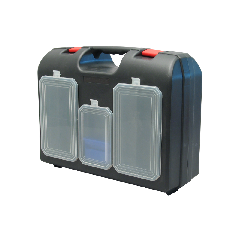 Mallette de rangement avec mousse et organisateurs