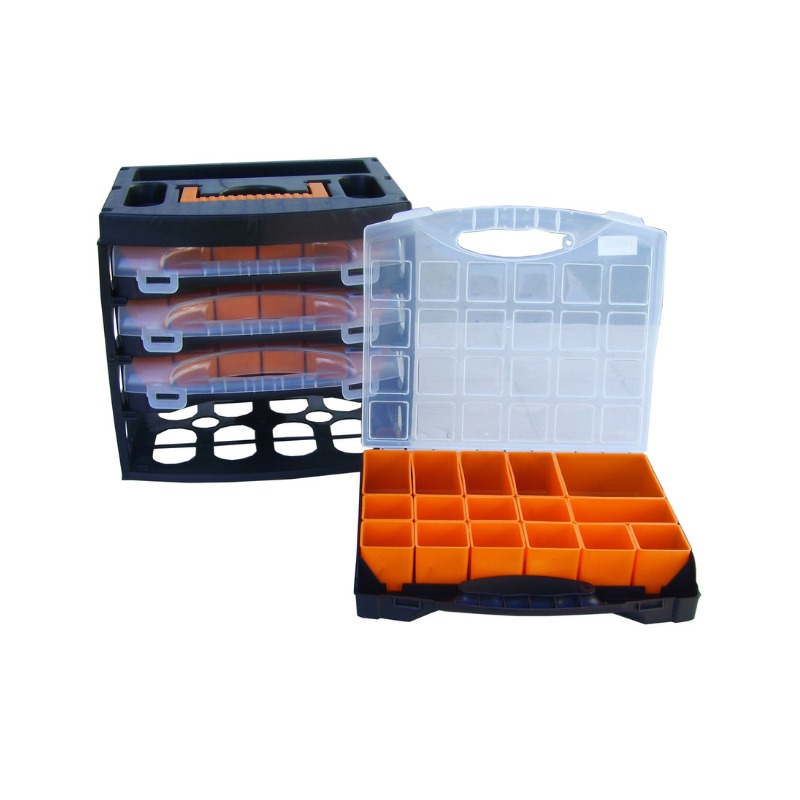 Caisson de transport avec 4 mallettes à godets