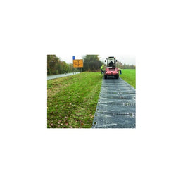 Plaque de roulage temporaire 80T - 2 410 × 1 200 × 20 mm, HDPE chantier industriel