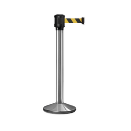 Poteau de guidage extérieur à sangle 4 m - Base lestée aluminium Ø80 mm