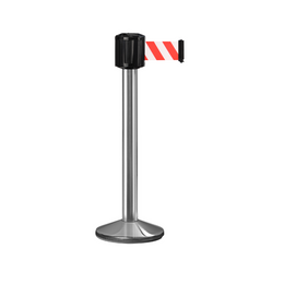 Poteau de guidage extérieur à sangle longue portée 10m – Sangle 100mm indéchirable, dispositif anti-panique
