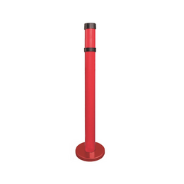 Poteau de guidage à sceller aluminium noir – 6 sangles